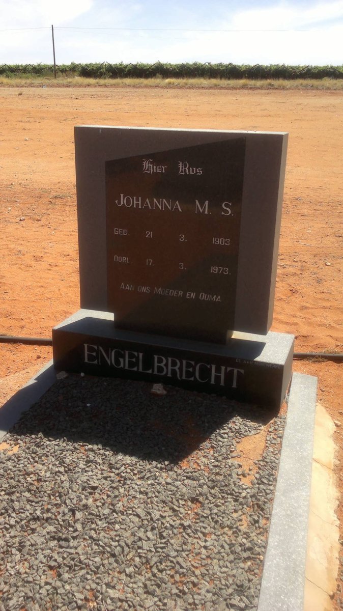 ENGELBRECHT Johanna M.S. 1903-1973