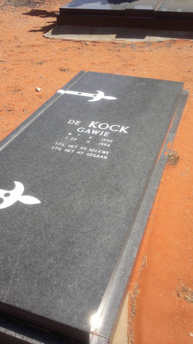 KOCK Gawie, de 1930-1994