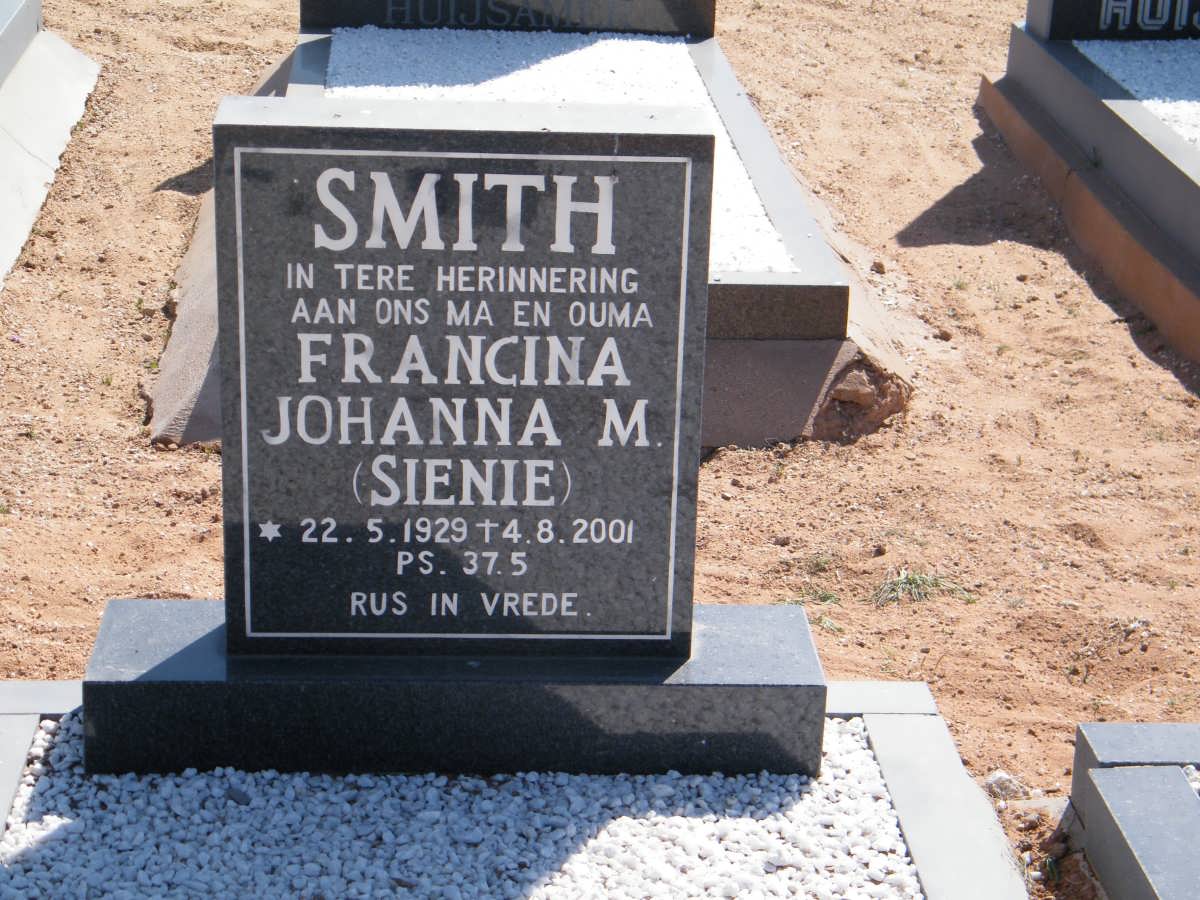 SMITH Francina Johanna M. 1929-2001