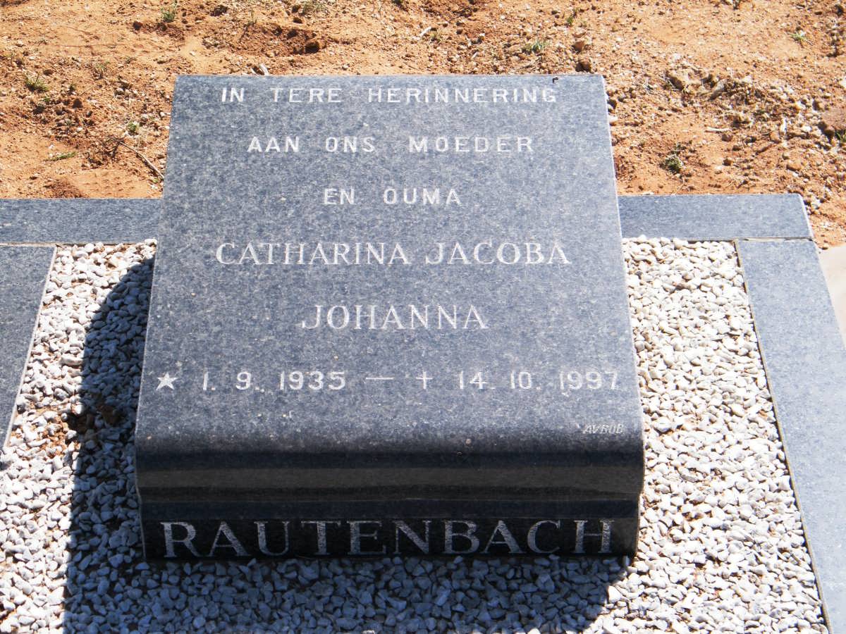 RAUTENBACH Catharina Jacoba Johanna 1935-1997