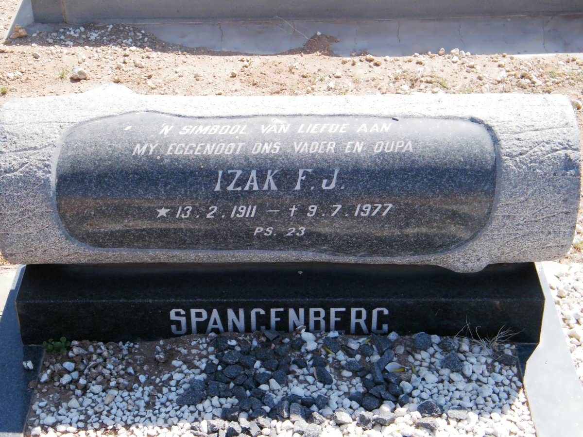 SPANGENBERG Izak F.J. 1911-1977