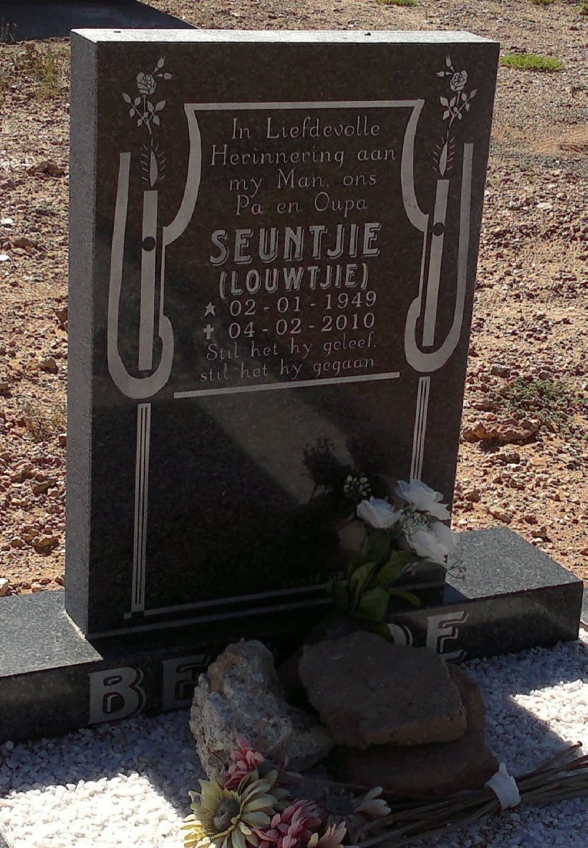 BENADE Louwtjie 1949-2010