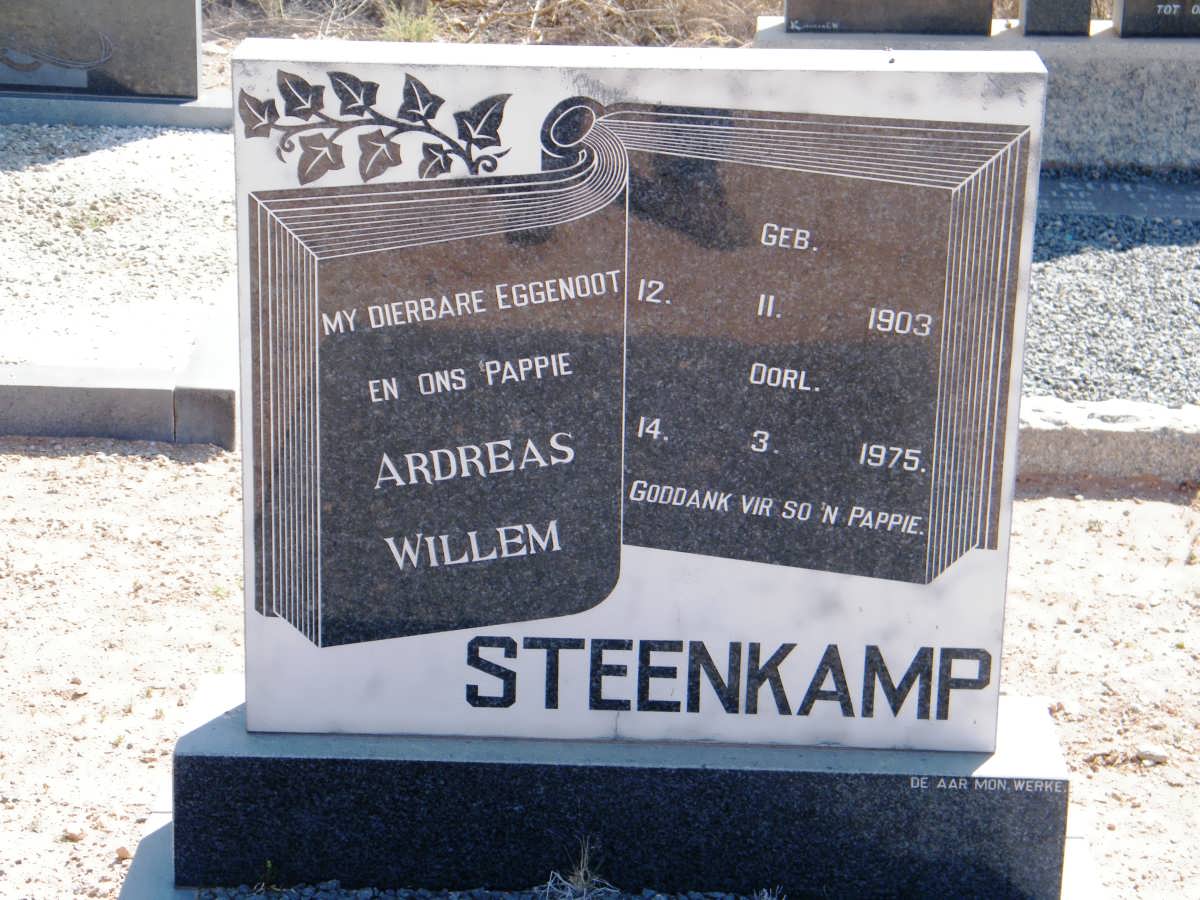 STEENKAMP Ardreas Willem 1903-1975