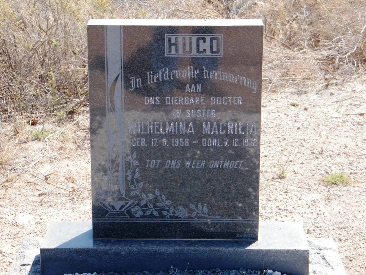 HUGO Wilhelmina Magrieta 1956-1972