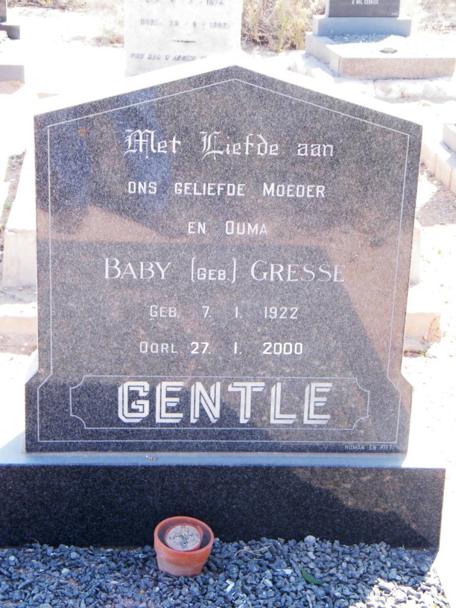 GENTLE Baby nee GRESSE 1922-2000