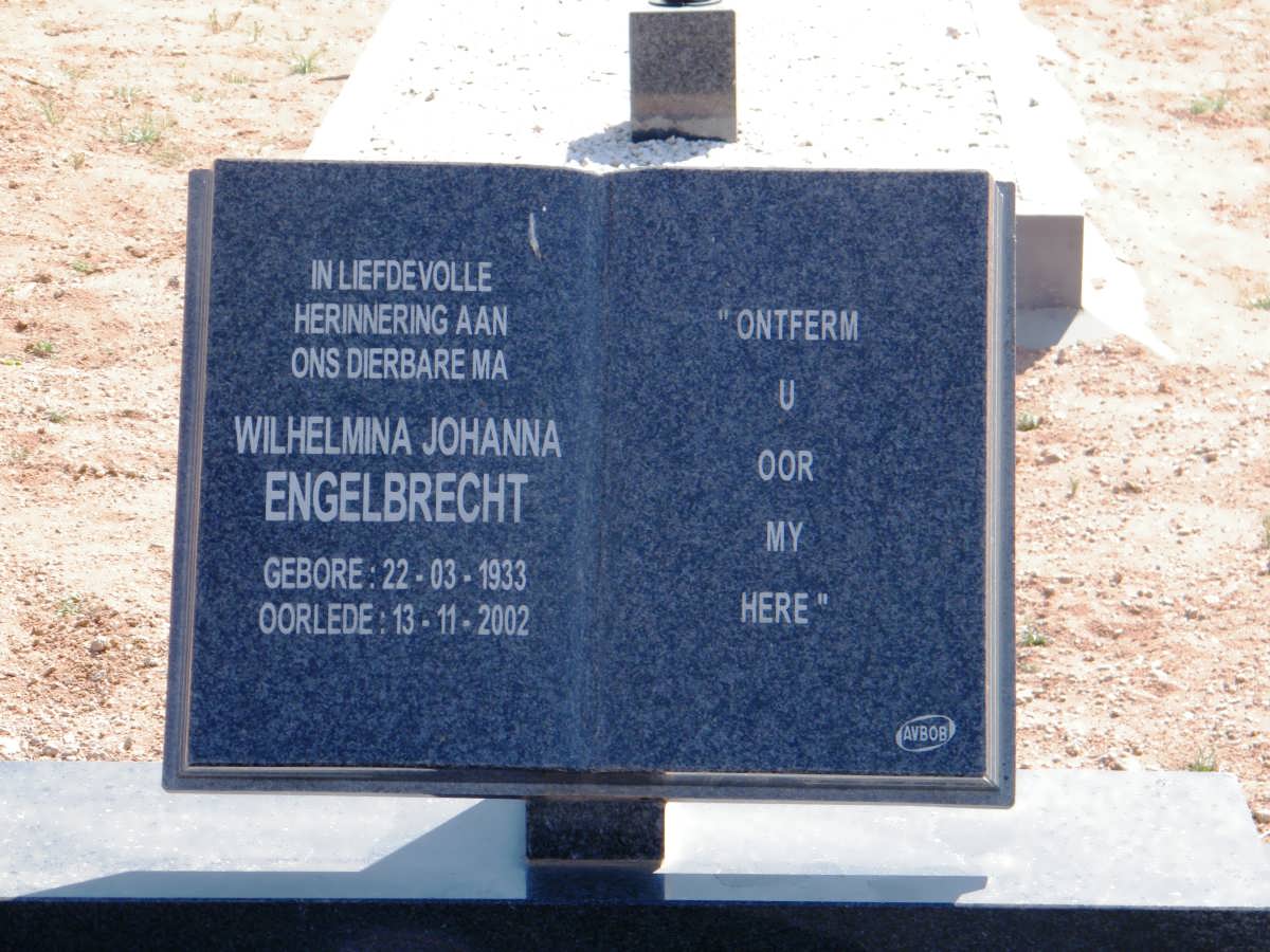 ENGELBRECHT Wilhelmina Johanna 1933-2002