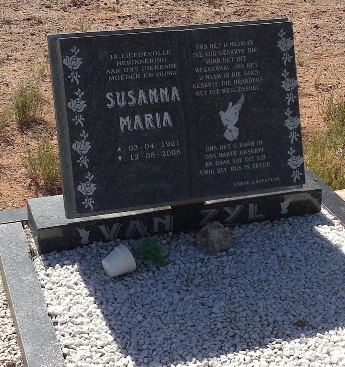 ZYL Susanna Maria, van 1921-2006