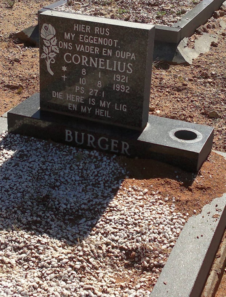 BURGER Cornelius 1921-1992