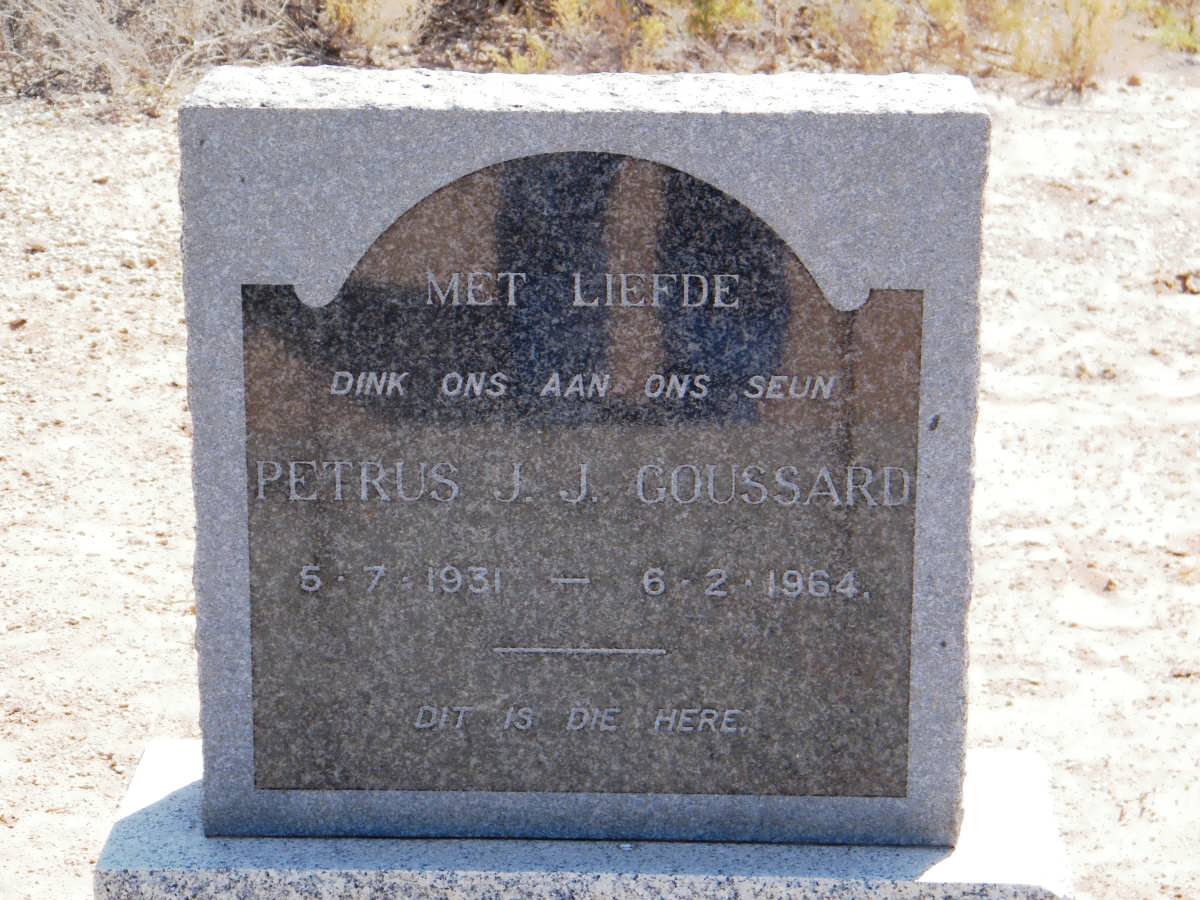 GOUSSARD Petrus J.J. 1931-1964