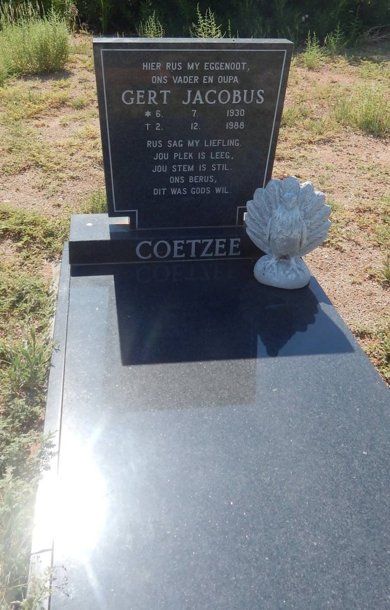 COETZEE Gert Jacobus 1930-1988