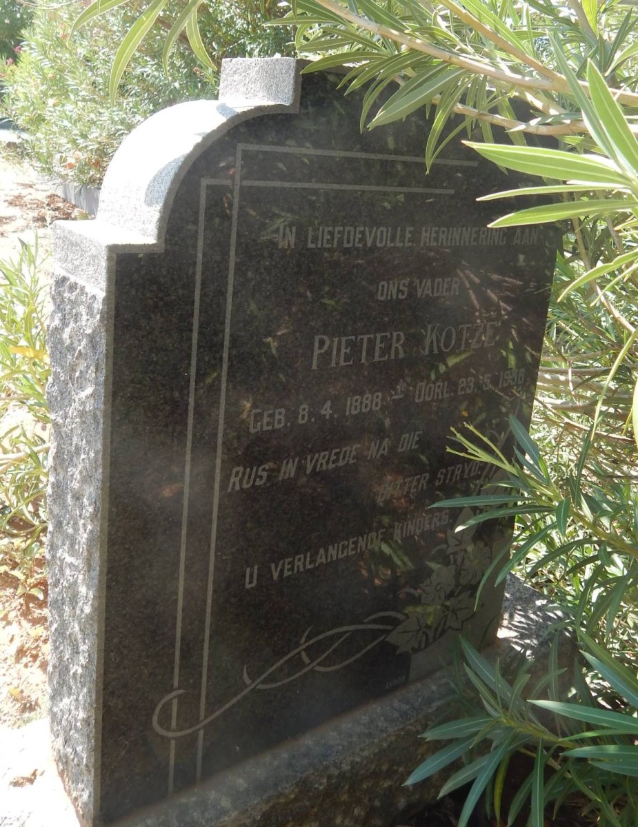 KOTZE Pieter 1888-1956