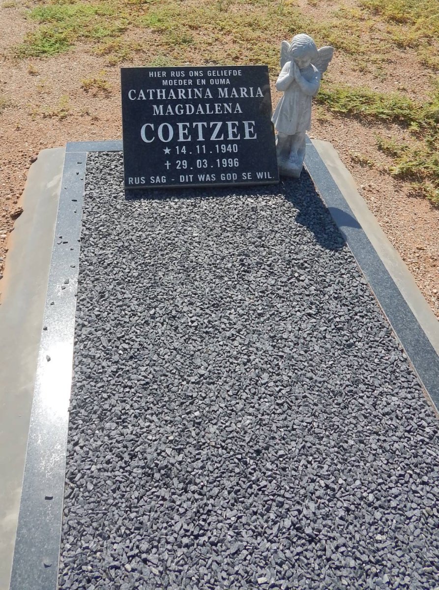 COETZEE Catharina Maria Magdalena 1940-1996