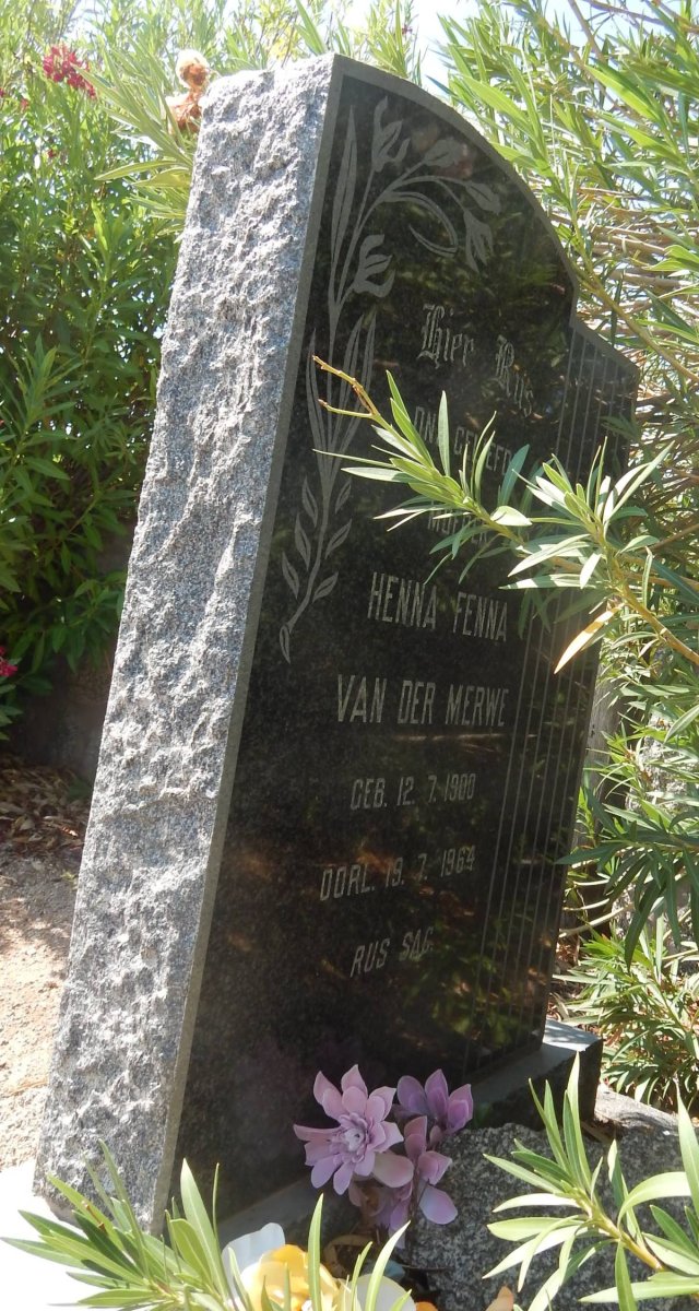 MERWE Henna-Fenna, van der 192?-196?