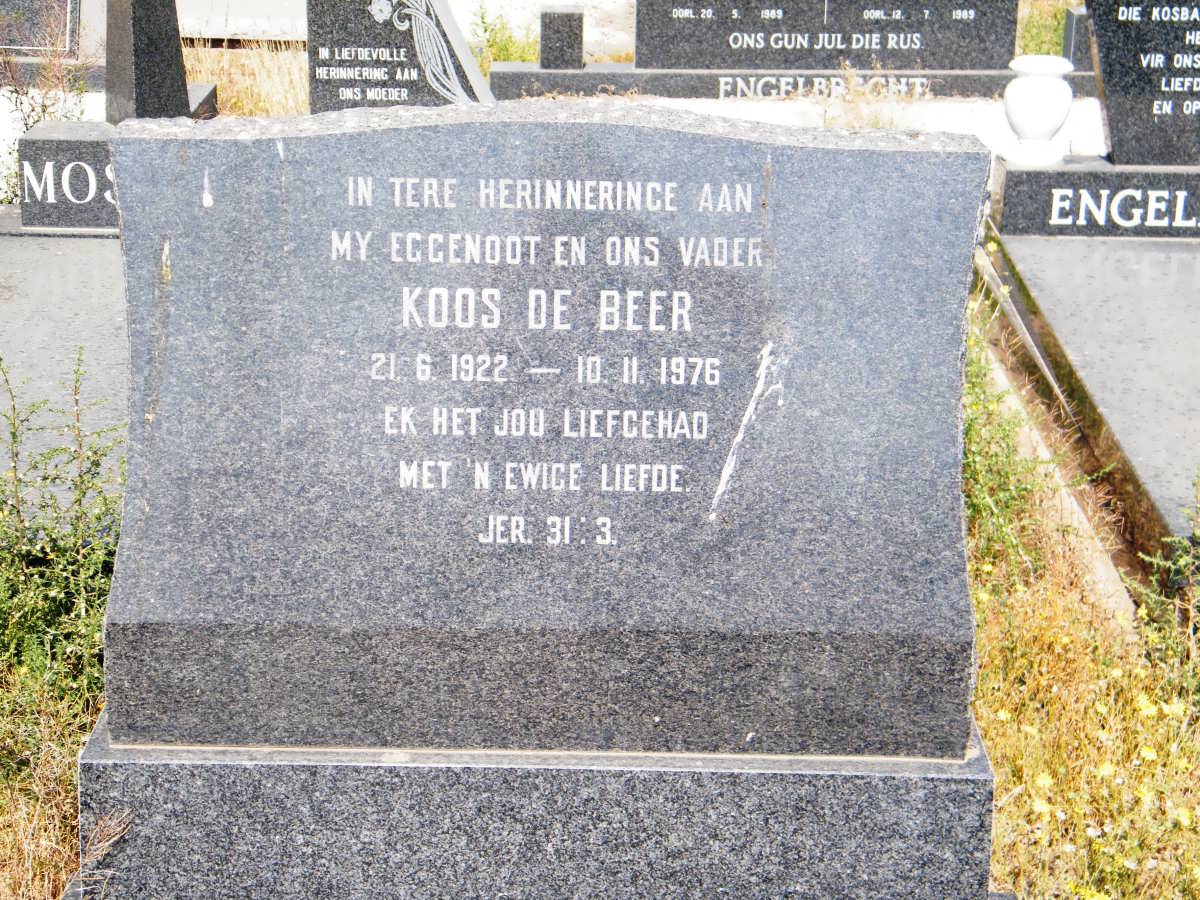BEER Koos, de 1922-1976