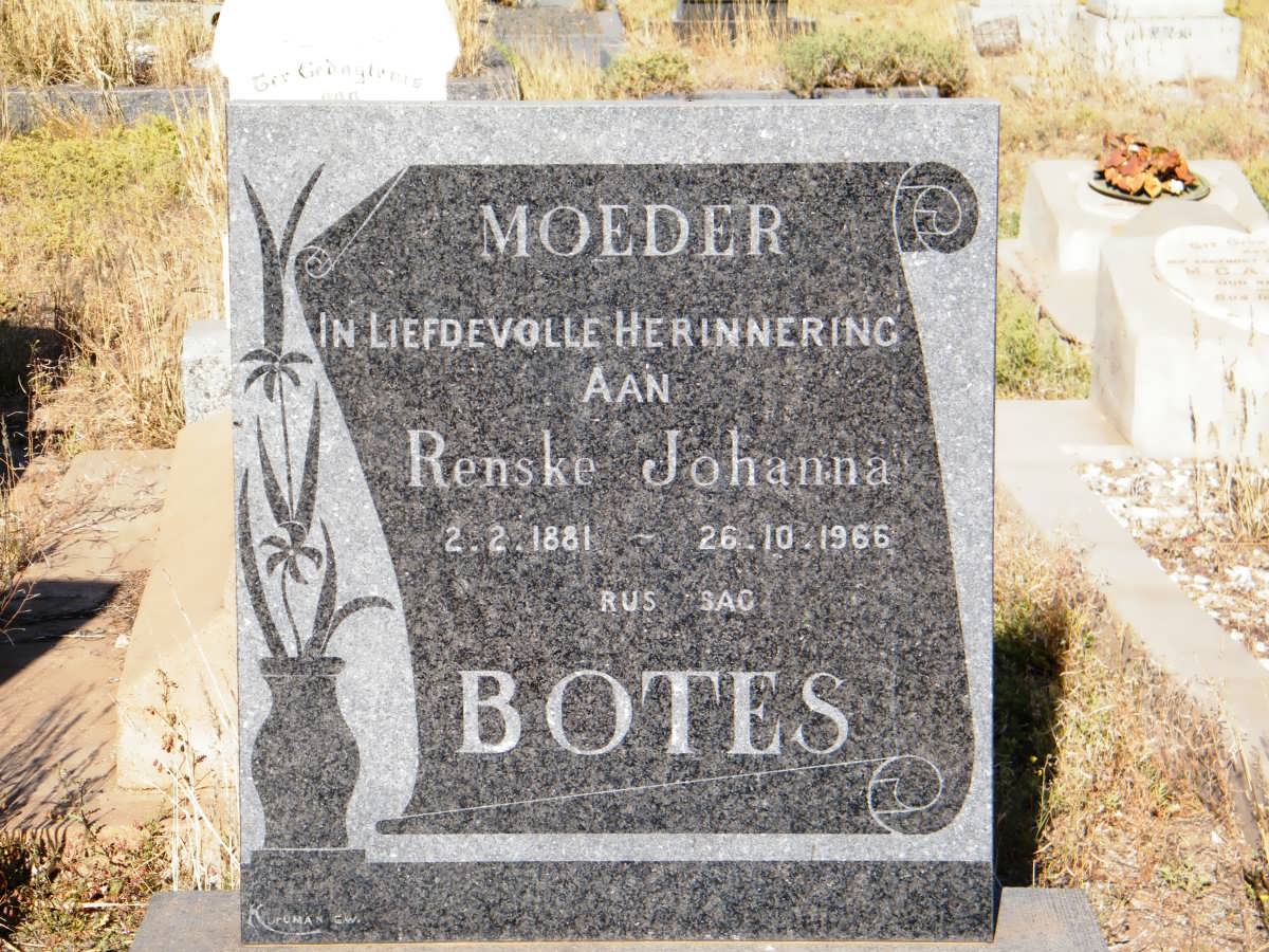 BOTES Renske Johanna 1881-1966