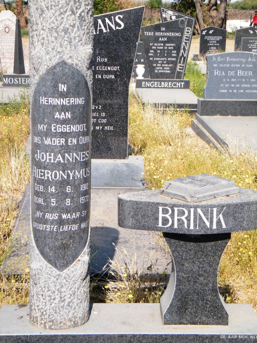 BRINK Johannes Hieronymus 1912-1972