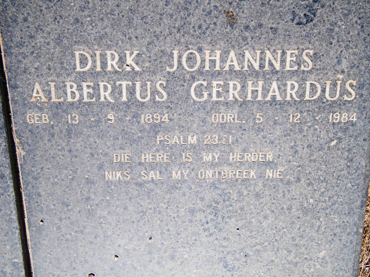 CRAFFORD Dirk Johannes Albertus Gerhardus 1894-1984