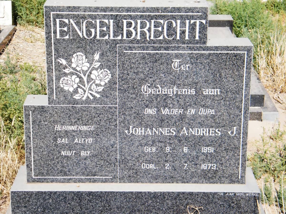 ENGELBRECHT Johannes Andries J. 1891-1973