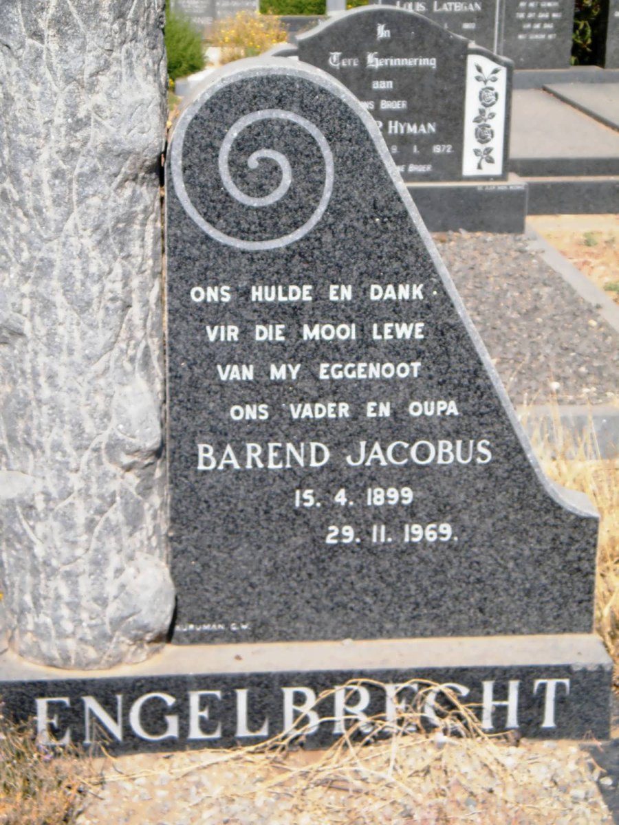 ENGELBRECHT Barend Jacobus 1899-1969