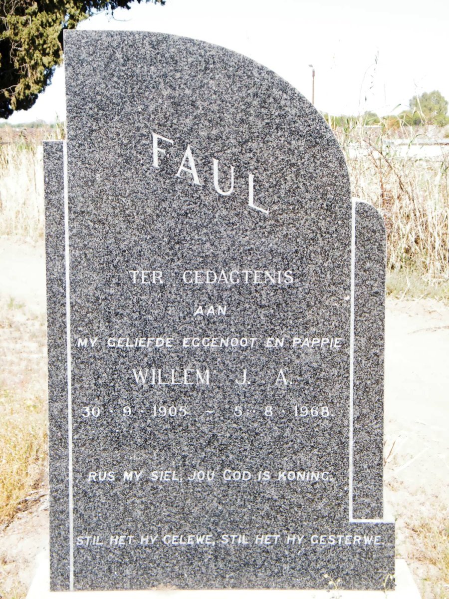 FAUL Willem J.A. 1905-1968
