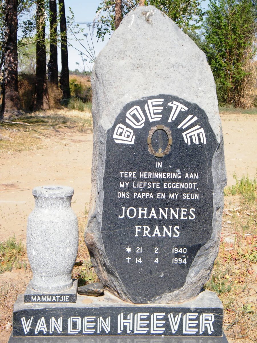 HEEVER Johannes Frans, van den 1940-1994