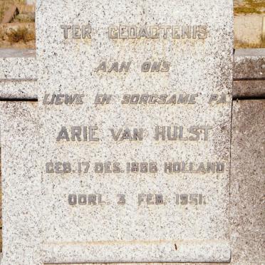 HULST Arie, van 1866-1951