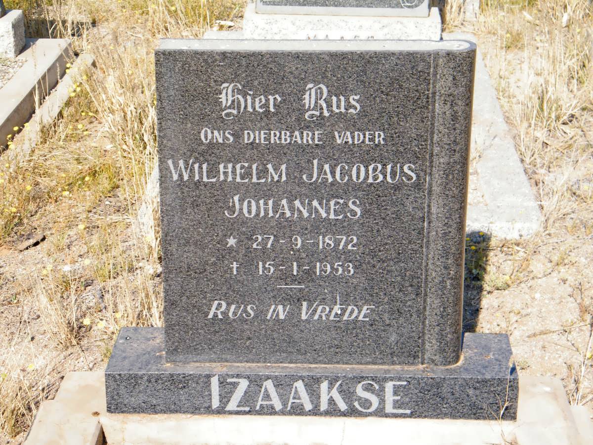 IZAAKSE Wilhelm Jacobus Johannes 1872-1953