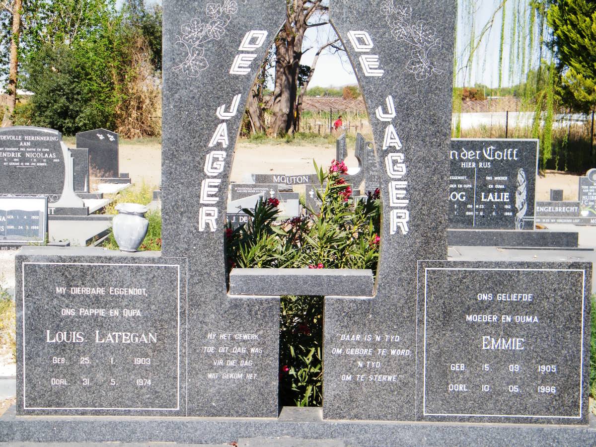 JAGER Louis Lategan, de 1903-1974 &amp; Emmie 1905-1986