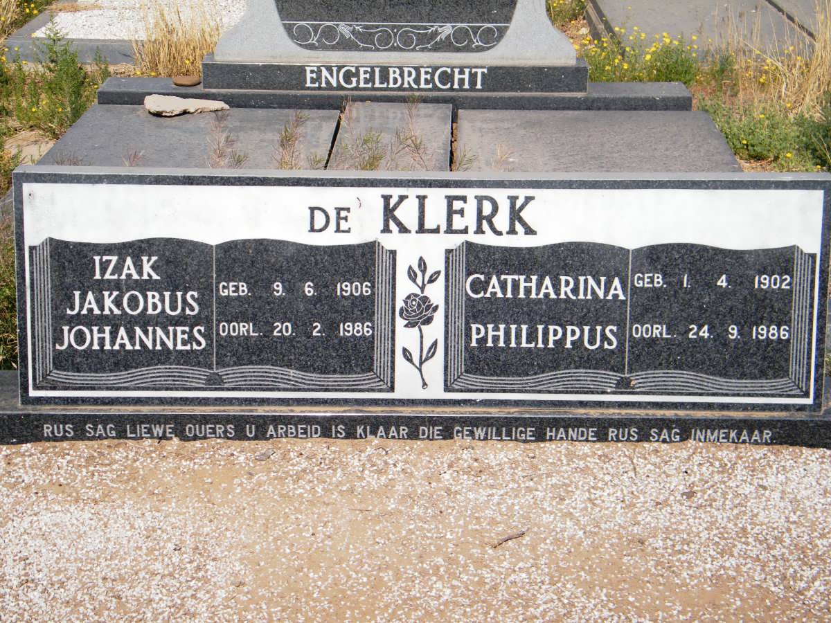 KLERK Izak Jakobus Johannes, de 1906-1986 &amp; Catharina Philippus 1902-1986