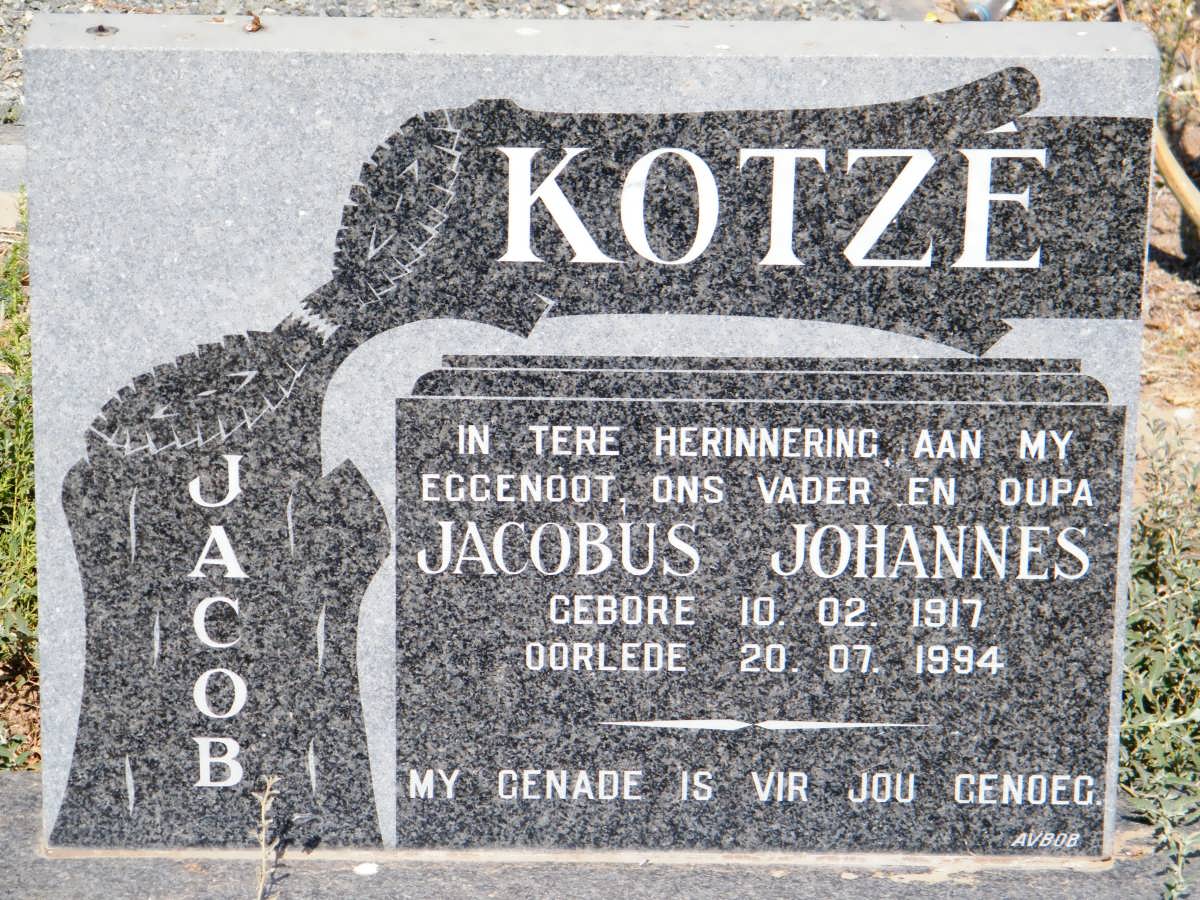KOTZÉ Jacobus Johannes 1917-1994
