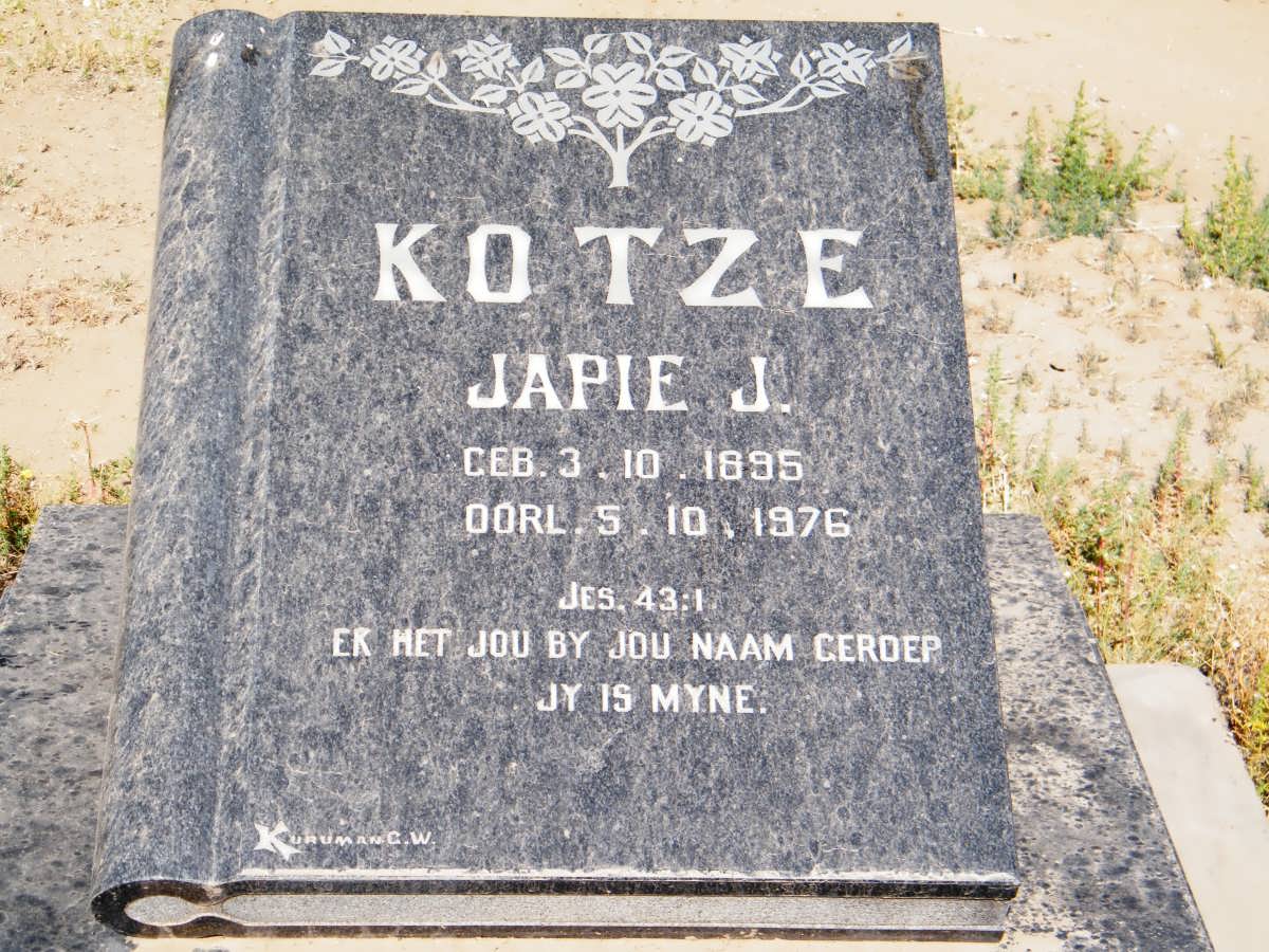 KOTZE Japie J. 1895-1976