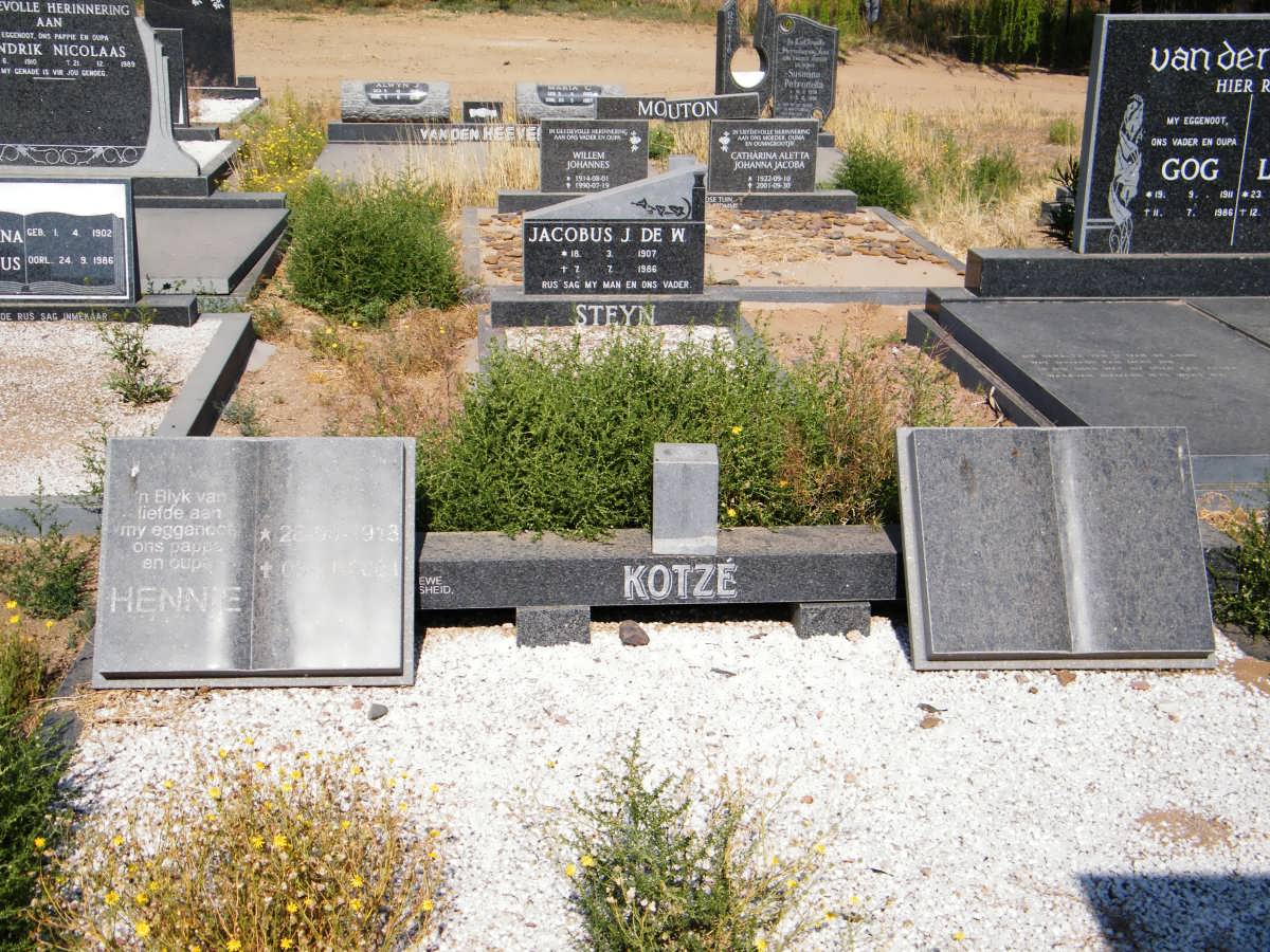 KOTZÉ Hennie 1918-2001