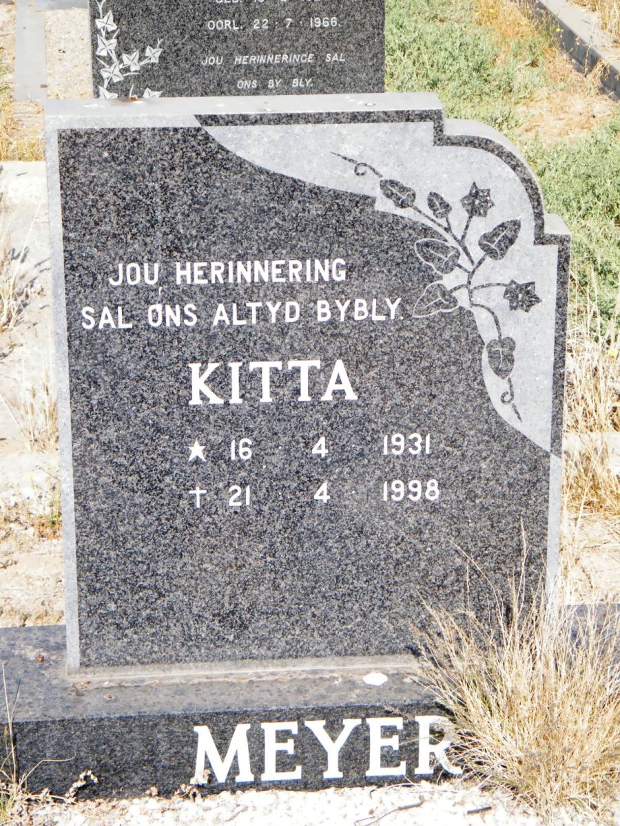 MEYER Kitta 1931-1998