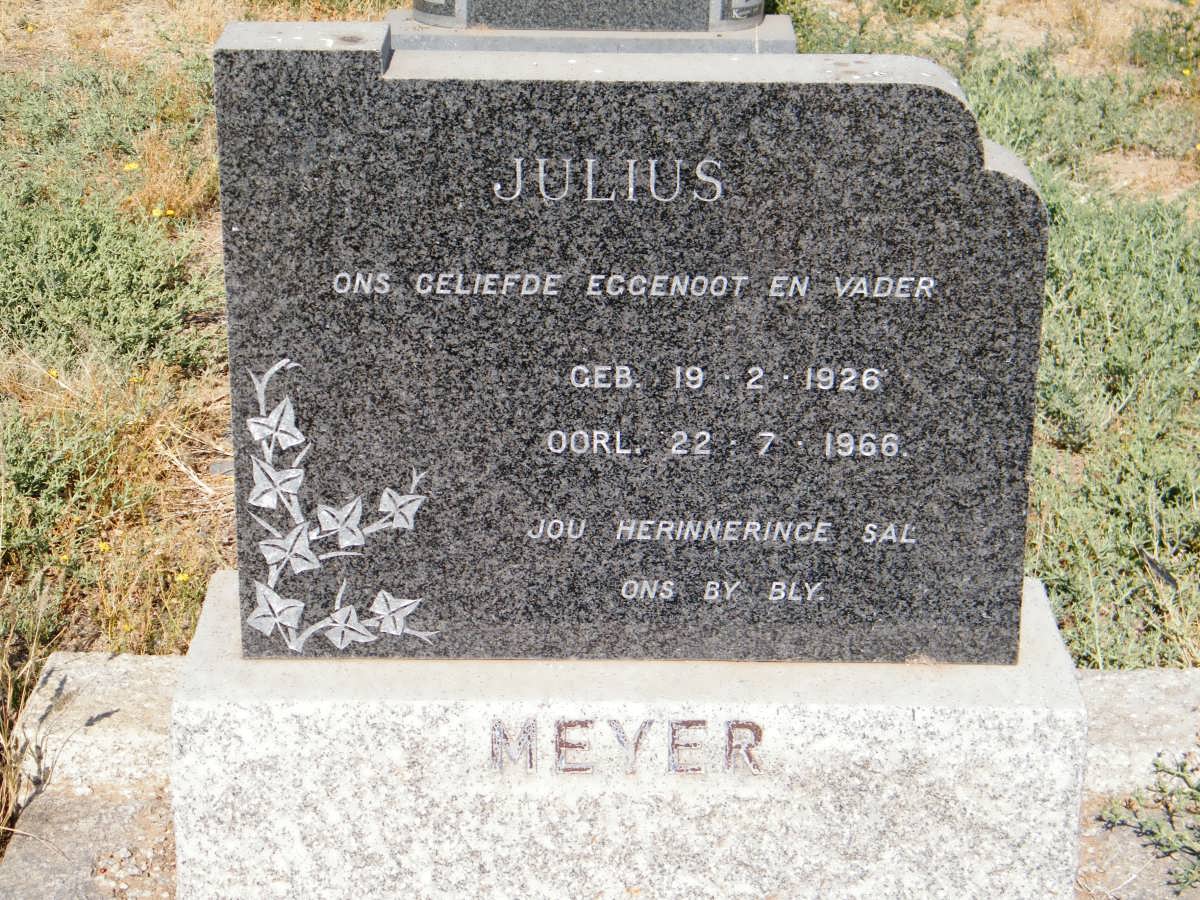 MEYER Julius 1926-1966