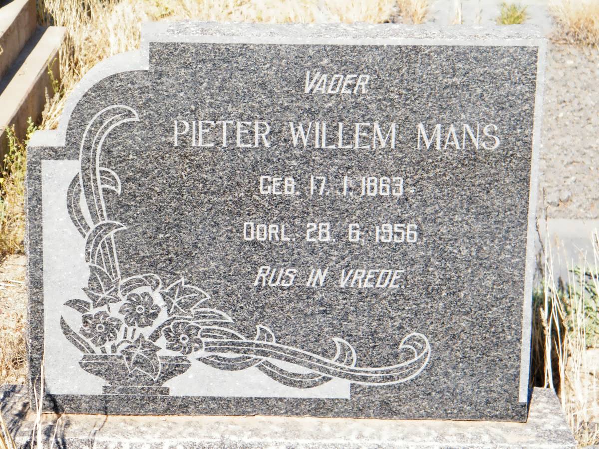 MANS Pieter Willem 1863-1956