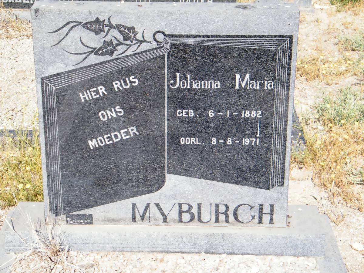 MYBURGH Johanna Maria 1882-1971