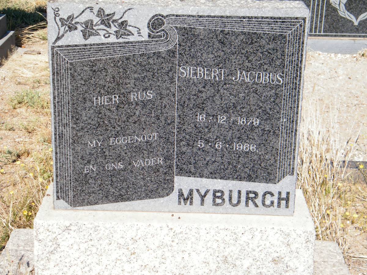 MYBURGH Siebert Jacobus 1879-1966