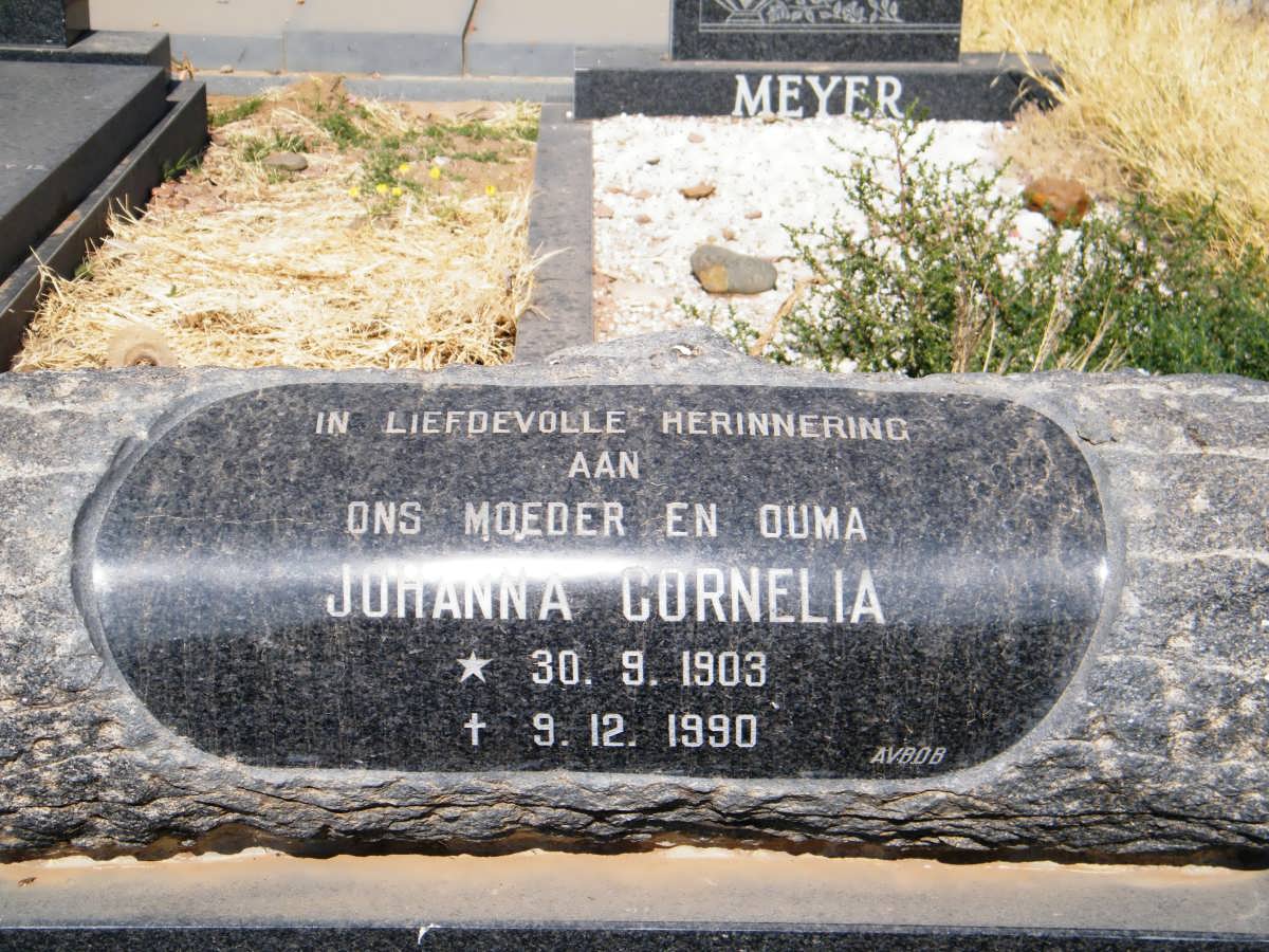 MAASS Johanna Cornelia 1903-1990