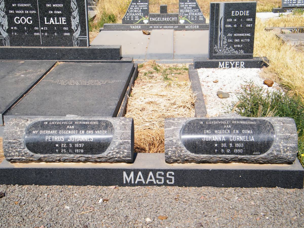 MAASS Petrus Johannes 1897-1978 &amp; Johanna Cornelia 1903-1990