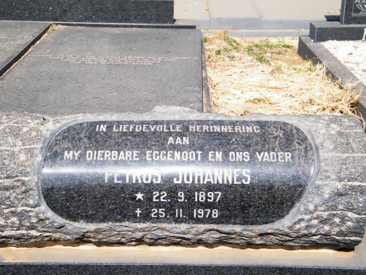MAASS Petrus Johannes 1897-1978