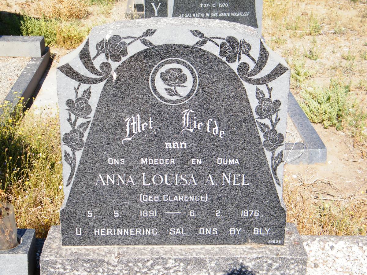 NEL Anna Louisa A. nee CLARENCE 1891-1976