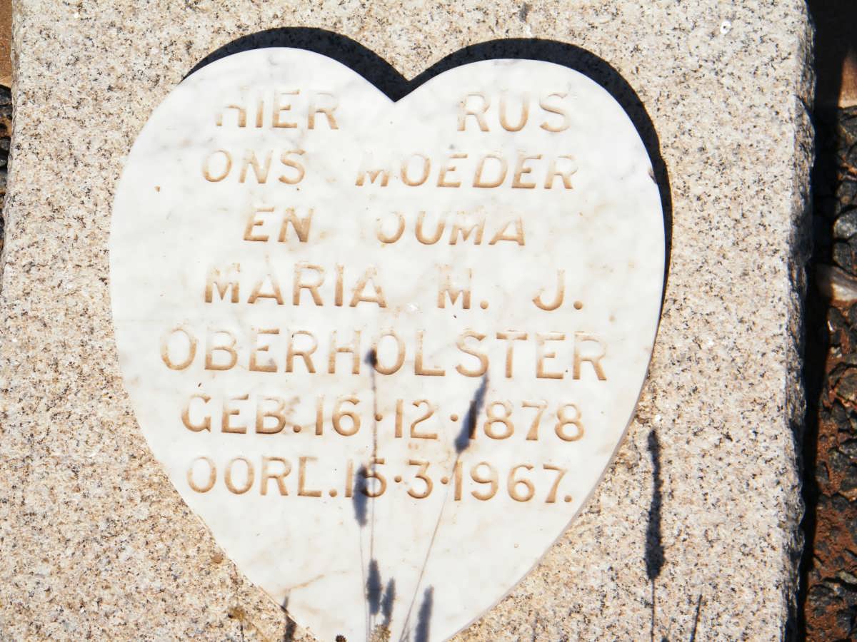 OBERHOLSTER Maria M.J. 1878-1967