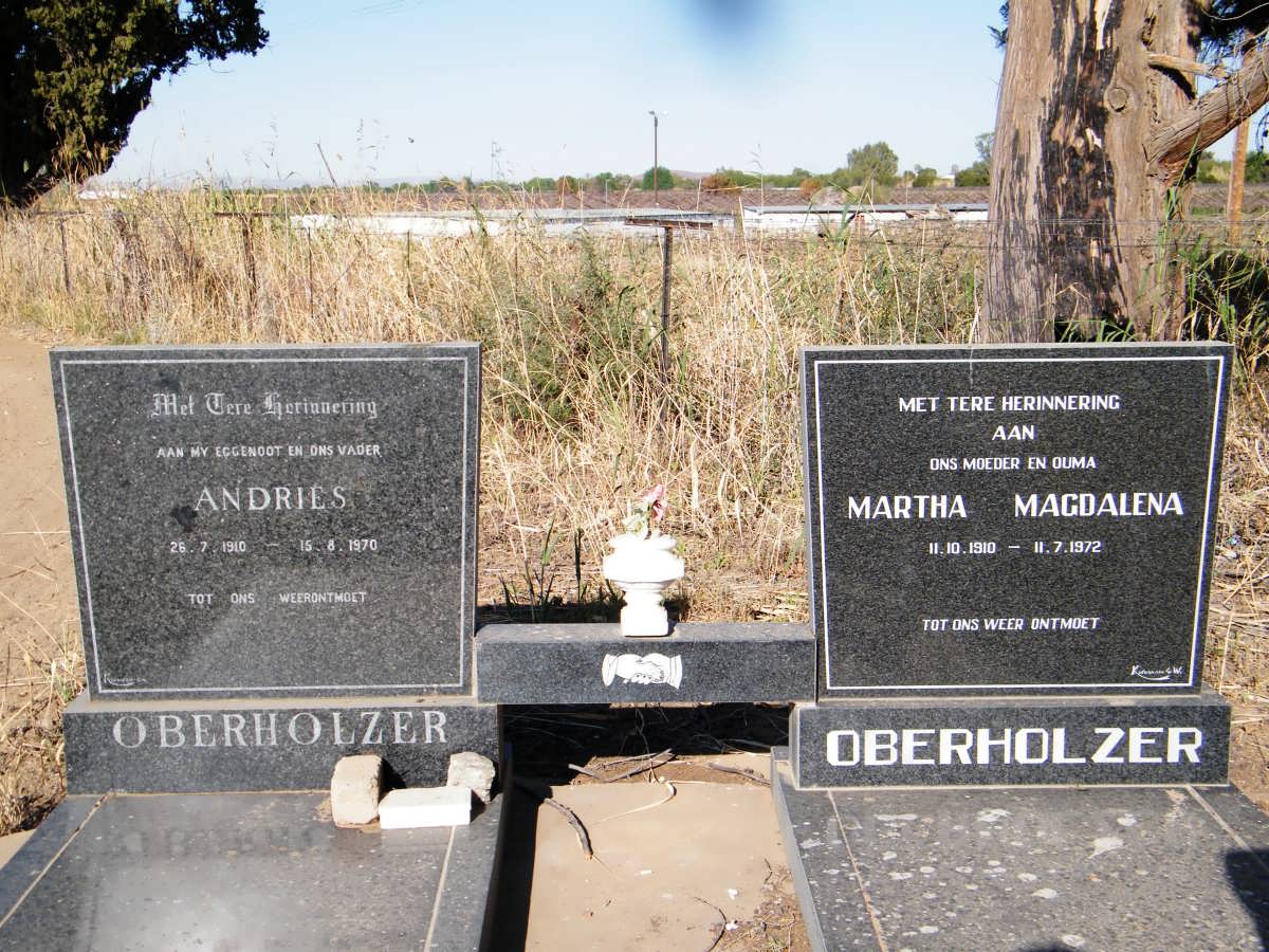 OBERHOLZER Andries 1910-1970 :: OBERHOLZER Martha Magdalena 1910-1972