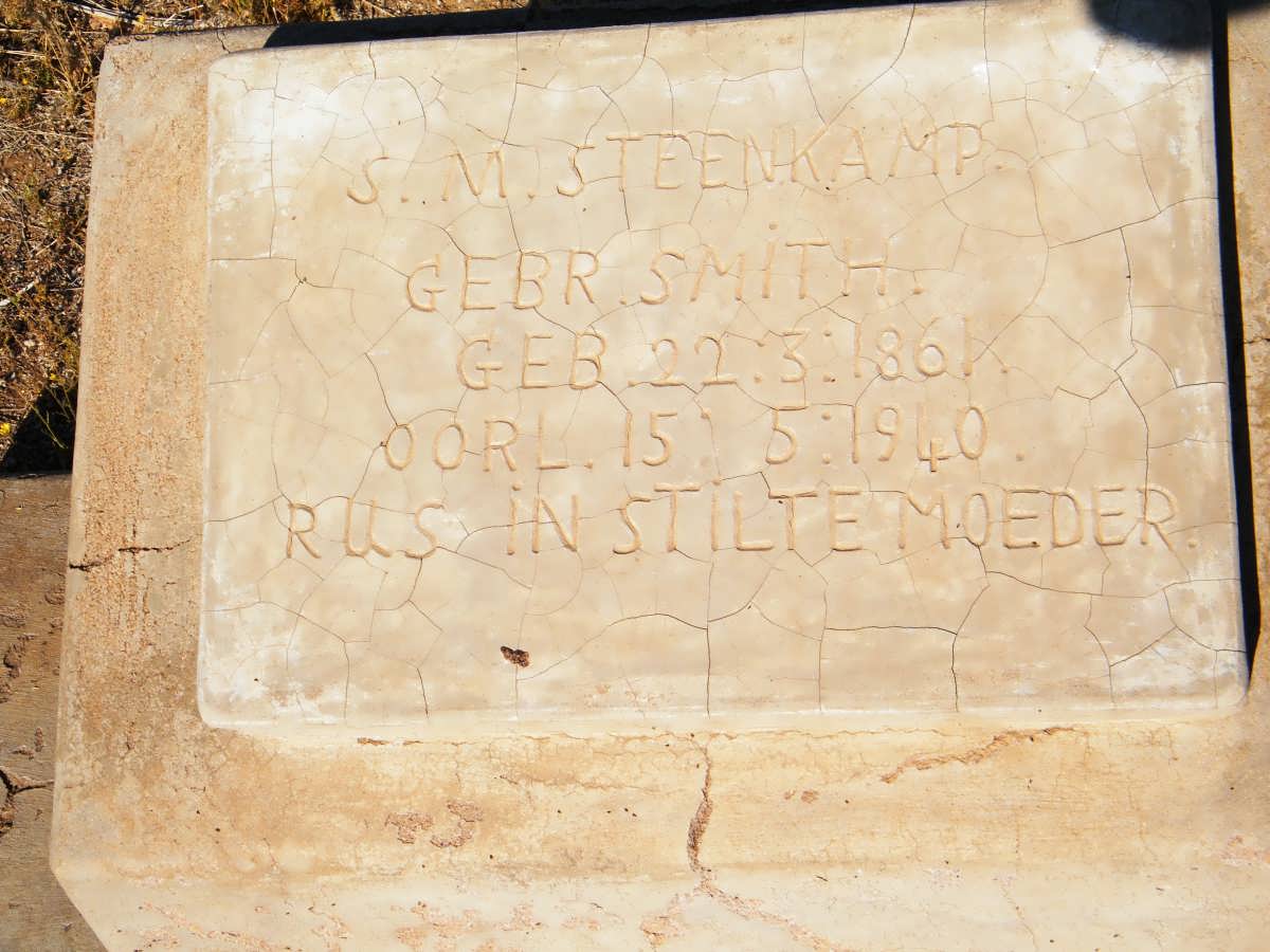 STEENKAMP S.M. nee SMITH 1861-1940