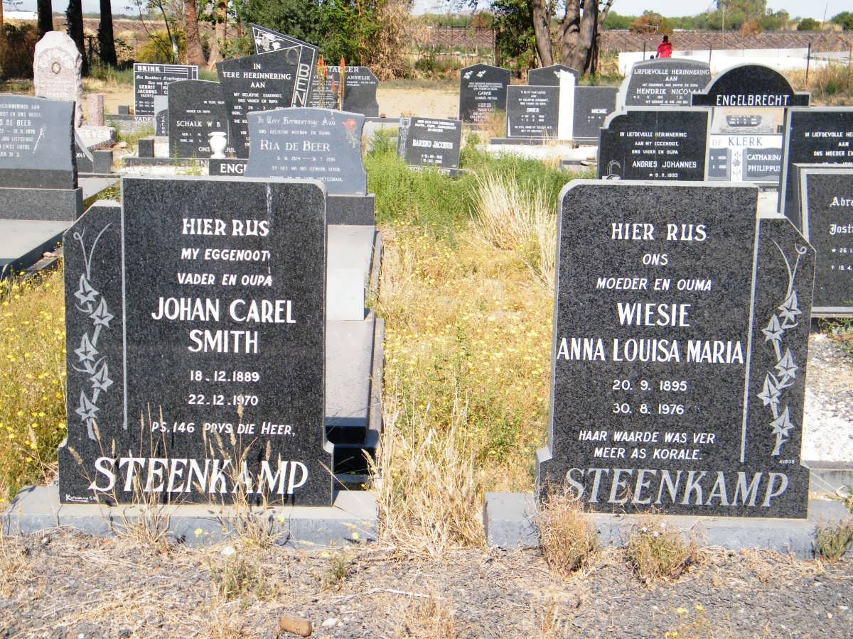 STEENKAMP Johan Carel Smith 1889-1970 &amp; Wiesie Anna Louisa Maria 1895-1976