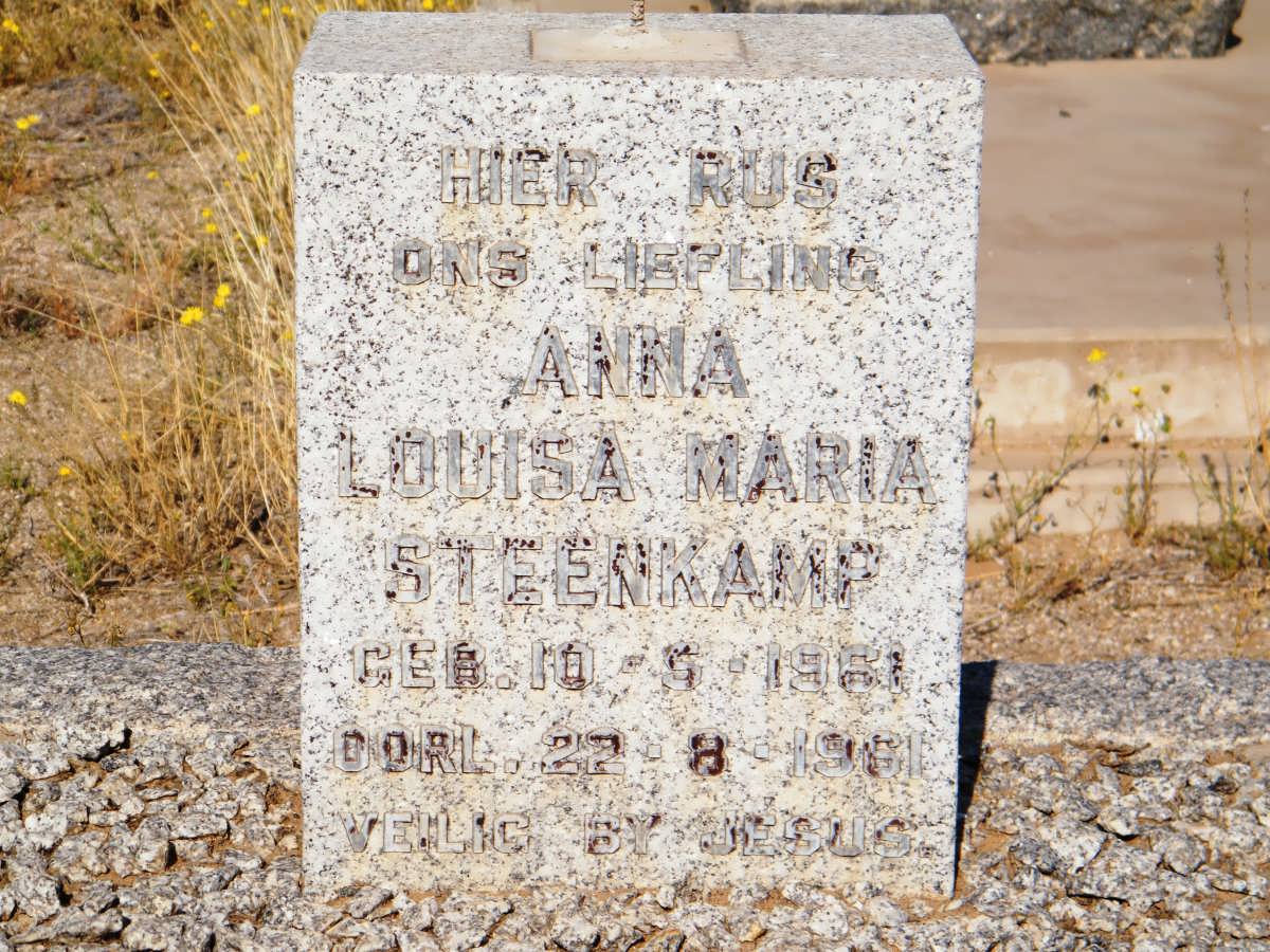 STEENKAMP Anna Louisa Maria 1961-1961