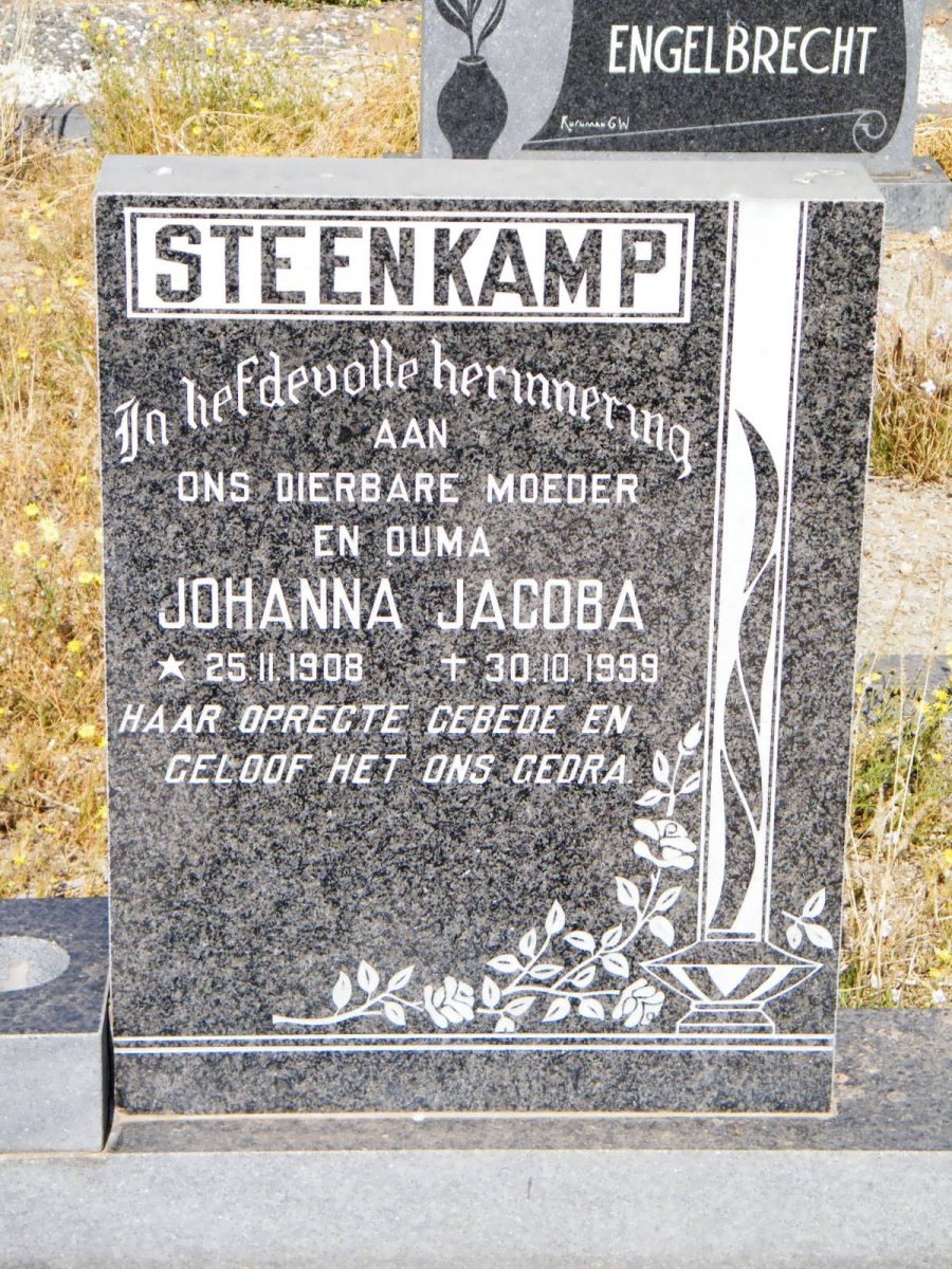 STEENKAMP Johanna Jacoba 1908-1999