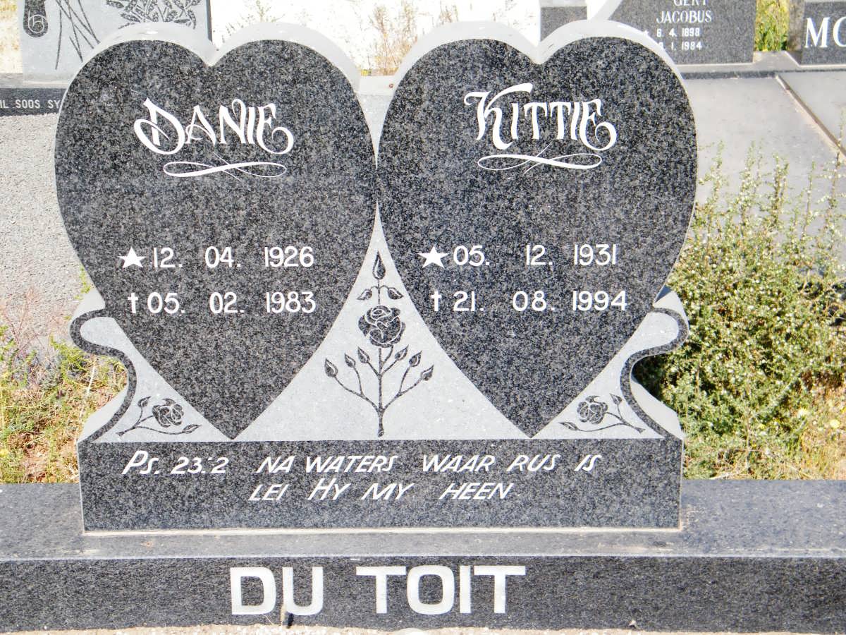 TOIT Danie, du 1926-1983 &amp; Kittie 1931-1994