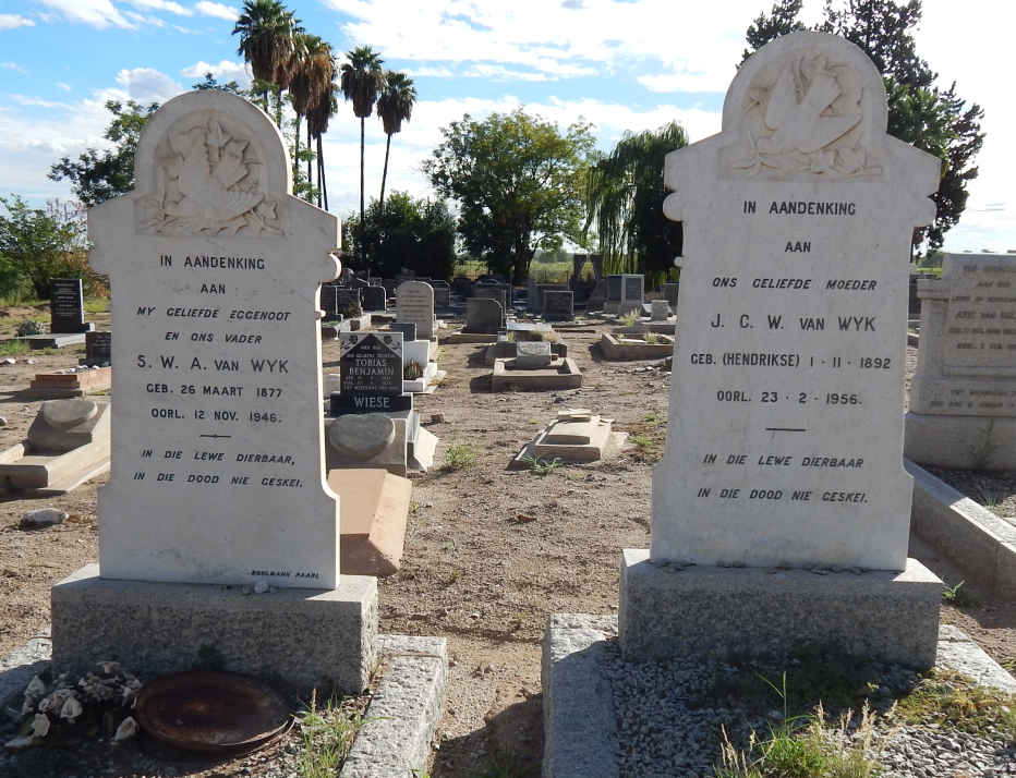WYK S.W.A., van 1877-1946 &amp; J.C.W. HENDRIKSE 1892-1956