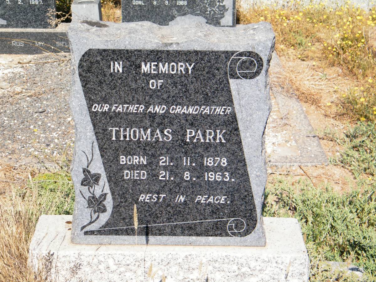 PARK Thomas 1878-1963